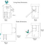 Kippenhok: Nestera Hoog model, small:  OP VOORRAAD, Dieren en Toebehoren, Ophalen of Verzenden, Nieuw