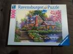 Ravensburger puzzel 1000 stuks -Romantische cottage, Ophalen of Verzenden, 500 t/m 1500 stukjes, Gebruikt, Legpuzzel