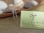 Boucles d'oreilles acier Victoria 2,5 cm, Handtassen en Accessoires, Oorbellen, Ophalen of Verzenden, Zo goed als nieuw