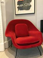 Knoll International Eero Saarinen Womb Chair Chaise Red, Stof, Ophalen of Verzenden, Zo goed als nieuw, Eén