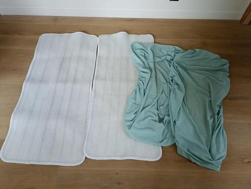 Aerosleep matrasbeschermers + hoeslakens, Kinderen en Baby's, Kinderkamer | Beddengoed, Gebruikt, Hoeslaken of Sloop, Groen, Jongetje of Meisje