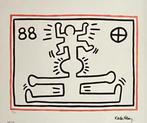 Keith Haring: lithografie op groot formaat. 50 bij 70 cm