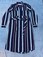 Dameskleed - lang - verticale streep / Medium - Bien Blue, Kleding | Dames, Maat 38/40 (M), Nieuw, Ophalen of Verzenden, Onder de knie