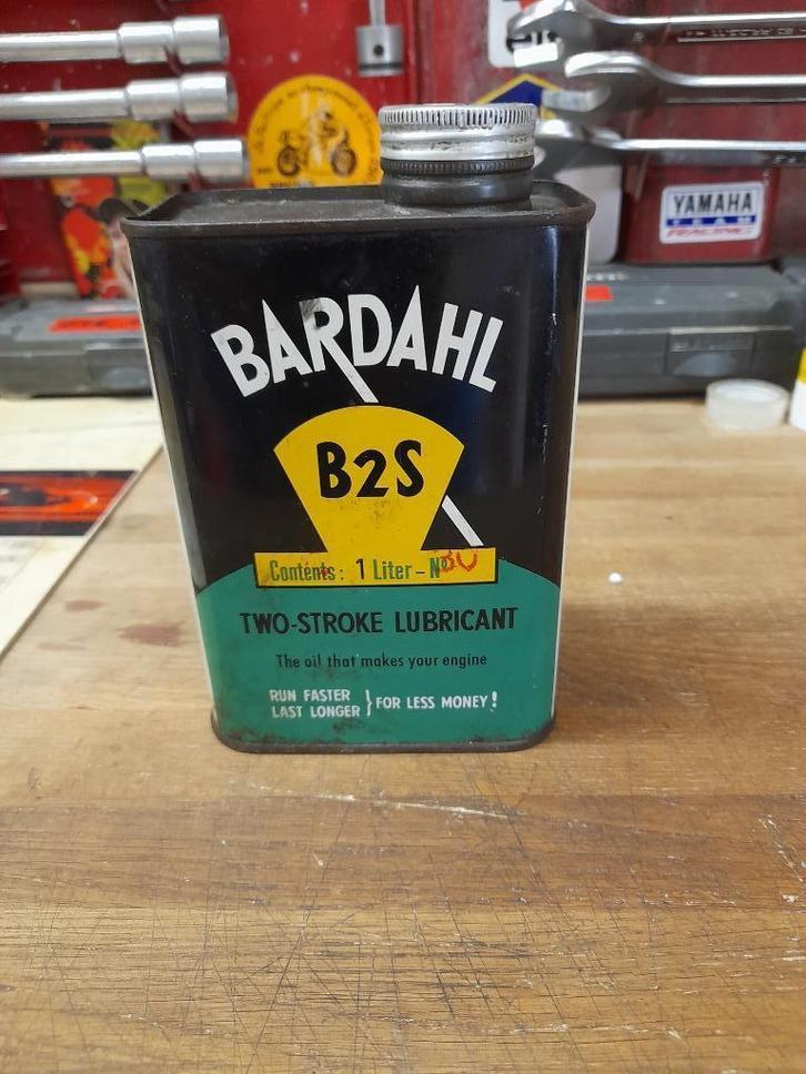 oude lege oliekan Bardahl B2S 2-takt tweetakt nummer 30, Verzamelen, Merken en Reclamevoorwerpen, Gebruikt, Overige typen, Verzenden