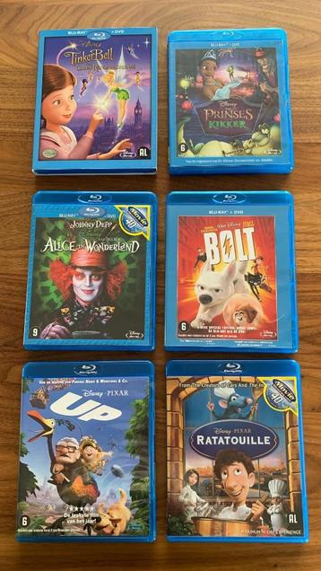 Winkelnieuw 6 stuks Walt Disney blu ray +DVD verzameling  op