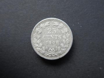 25 Cent 1906 Nederland beschikbaar voor biedingen