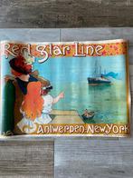 Poster RED STAR LINE  Antwerpen - New York, Verzamelen, Ophalen of Verzenden, Zo goed als nieuw