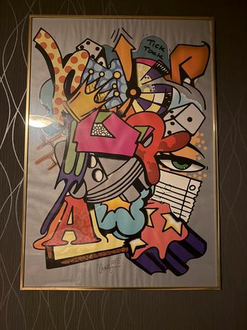 Peinture d'art de rue avec cadre, Enlèvement