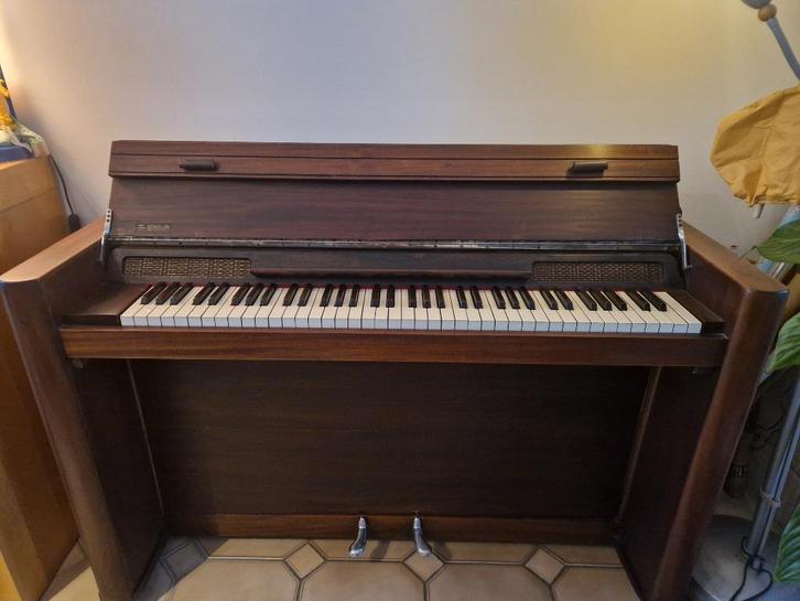 Mooie akoestische piano, Muziek en Instrumenten, Piano's, Gebruikt, Piano, Bruin, Ophalen