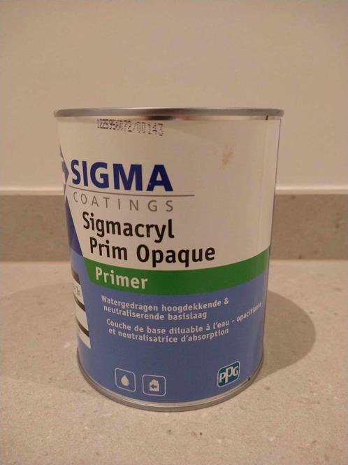 Peinture Sigmacryl Prim Opaque 1L (Prix neuf : 49,45 €), Bricolage & Construction, Peinture, Vernis & Laque, Neuf, Peinture, Rouge