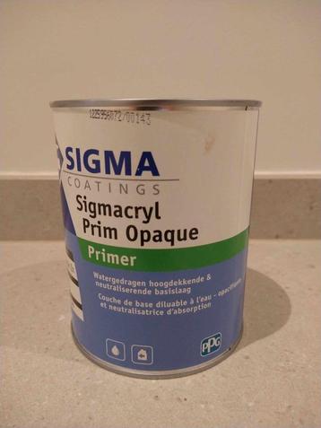 Peinture Sigmacryl Prim Opaque 1L (Prix neuf : 49,45 €)