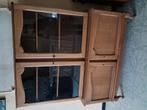 Boekenkasten in vol hout met twee glazen deurtjes. In twee, Antiek en Kunst, Ophalen