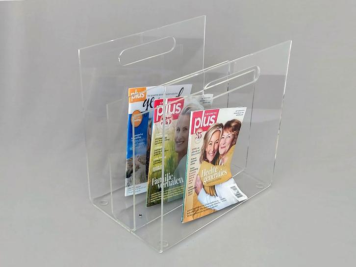 lectuurbak plexiglas, Huis en Inrichting, Woonaccessoires | Krantenbakken en Lectuurbakken, Gebruikt, Ophalen of Verzenden