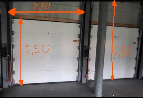 Professionele automatische sectionaal-garage poorten 2x idem, Doe-het-zelf en Bouw, Rolluiken, Zo goed als nieuw, 200 cm of meer