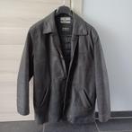 Lederen herenjas, Kleding | Heren, Jassen | Winter, Ophalen, Zwart, Maat 56/58 (XL), Zo goed als nieuw