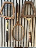3 vintage rackets hout (Snauwaert Golden Cup x 2), Sport en Fitness, Ophalen, Gebruikt, Racket, Overige merken