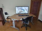 handmatig verstelbare bureau, Ophalen, In hoogte verstelbaar, Zo goed als nieuw, Bureau