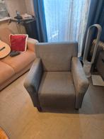Grijze stoffen zetel, Huis en Inrichting, Zetels | Zetels, Ophalen, Eenpersoons, Stof