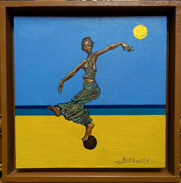 Peinture originale « Sirène », Antiquités & Art, Art | Peinture | Moderne, Enlèvement ou Envoi