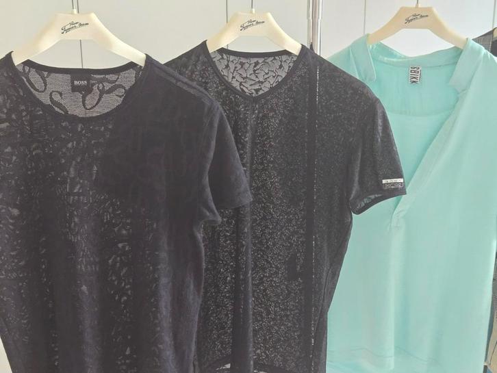Twee zwarte doorschijnende T/shirts in nieuwe staat, Kleding | Heren, Ondergoed, Overige typen, Zwart, Ophalen of Verzenden