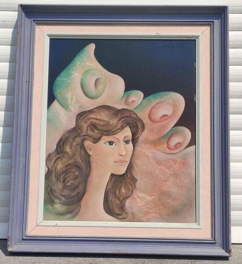Huile sur panneau signe Charles Delporte, Antiek en Kunst, Kunst | Schilderijen | Klassiek, Ophalen of Verzenden