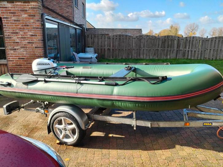 Ethnic Rib 3.50+Motor, Watersport en Boten, Rubberboten, Zo goed als nieuw, Ophalen