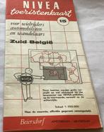 Landkaart van zuid Belgie uitgave Nivea, Boeken, Atlassen en Landkaarten, Ophalen of Verzenden, Zo goed als nieuw, België, Landkaart