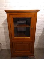 Armoire vitrine merisier meuble radio Louis Philippe, Maison & Meubles, Comme neuf, Enlèvement ou Envoi