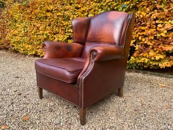 Originele Schapenleren OorFauteuil van Muylaert Belgie, Enlèvement, Comme neuf