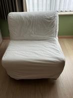 Slaap/zitbank, Ophalen, 90 cm, Eenpersoons, Wit