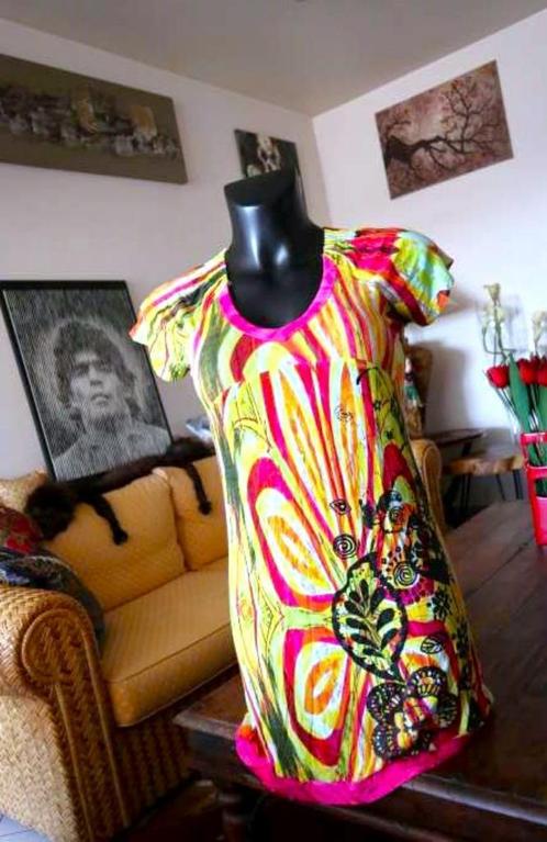subtiel zonnig uitstralend creatieve jurk, Vêtements | Femmes, Robes, Comme neuf, Taille 38/40 (M), Autres couleurs, Sous le genou