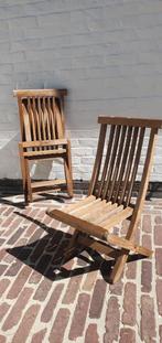 2 teak kinderstoelen, Tuin en Terras, Ophalen