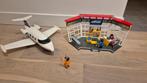 Playmobil vlieghaven met vliegtuig, Ophalen of Verzenden, Zo goed als nieuw, Complete set