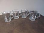 4 glazen NESCAFE tas in glas koffiemok mug, Ophalen