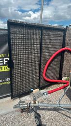 Dubbele poort aluminium zwart, Tuin en Terras, Ophalen of Verzenden, Zo goed als nieuw