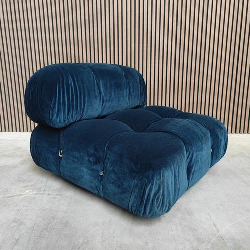 Vintage B&B Italia Camaleonda Module in Blauw microvezel, Antiek en Kunst, Antiek | Meubels | Stoelen en Sofa's, Ophalen of Verzenden