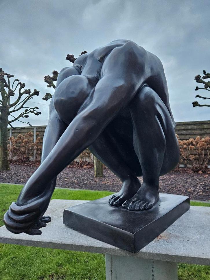 Bronzen kunstbeeld / duiker lage verkoopprijs ruime keuze!!!, Tuin en Terras, Tuinbeelden, Nieuw, Mensenbeeld, Ophalen of Verzenden