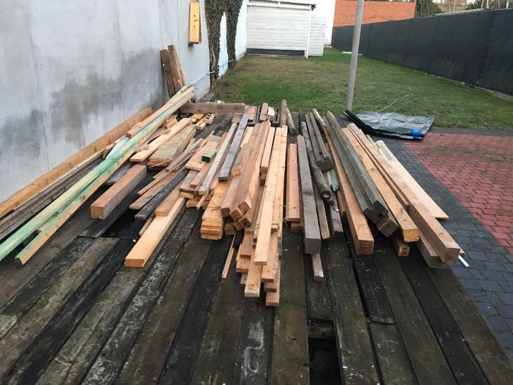Balken-tuinpalen(geimpr)-hout prijs voor alles, Doe-het-zelf en Bouw, Hout en Planken, Vuren, Ophalen
