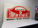 European Rally reclame plaat, Ophalen of Verzenden, Gebruikt, Reclamebord