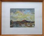 JACK GODDERIS / BRUG RIVIER / OLIEVERF / 48x58cm / KADER SIG, Enlèvement ou Envoi