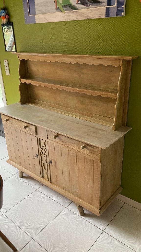 Mooie eiken keukenkast/buffetkast, Huis en Inrichting, Kasten | Buffetkasten, Gebruikt, 100 tot 150 cm, 100 tot 150 cm, 25 tot 50 cm