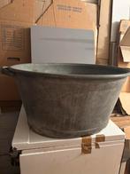 Vintage metalen wasbak — rustieke/decoratieve plantenbak, Ophalen, Tuin, Gebruikt, Minder dan 60 cm
