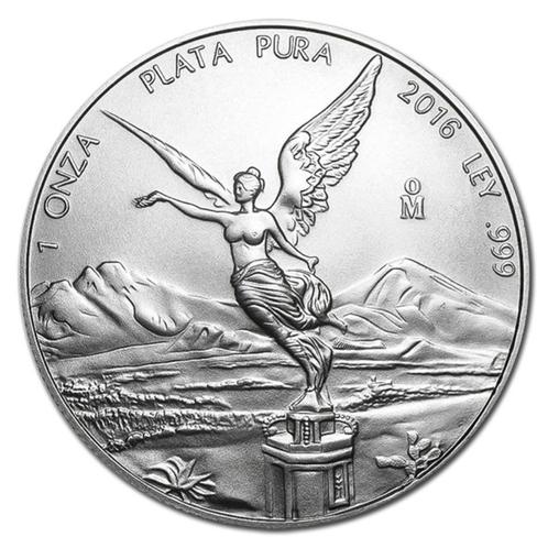 2016 Libertad 1 troy ounce zilveren munt € 44  Op voorraad:6, Postzegels en Munten, Edelmetalen en Baren, Zilver, Ophalen of Verzenden