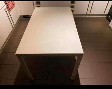 Table à manger blanc 125x75 cm
