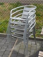 stapelbare aluminium stoelen, Ophalen, Gebruikt, Aluminium, Stapelbaar
