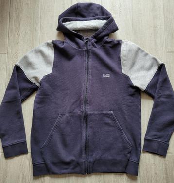 Donkerblauwe gilet met kap - Hugo Boss - maat 176 beschikbaar voor biedingen