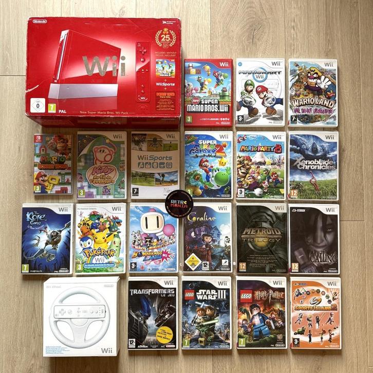 Console Nintendo Wii 25th Anniversary + Jeux, Games en Spelcomputers, Games | Nintendo Wii, Zo goed als nieuw, Ophalen of Verzenden