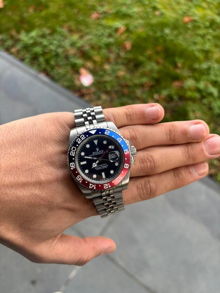Rolex gmt-master pepsi, Handtassen en Accessoires, Horloges | Heren, Zo goed als nieuw, Rolex, Ophalen