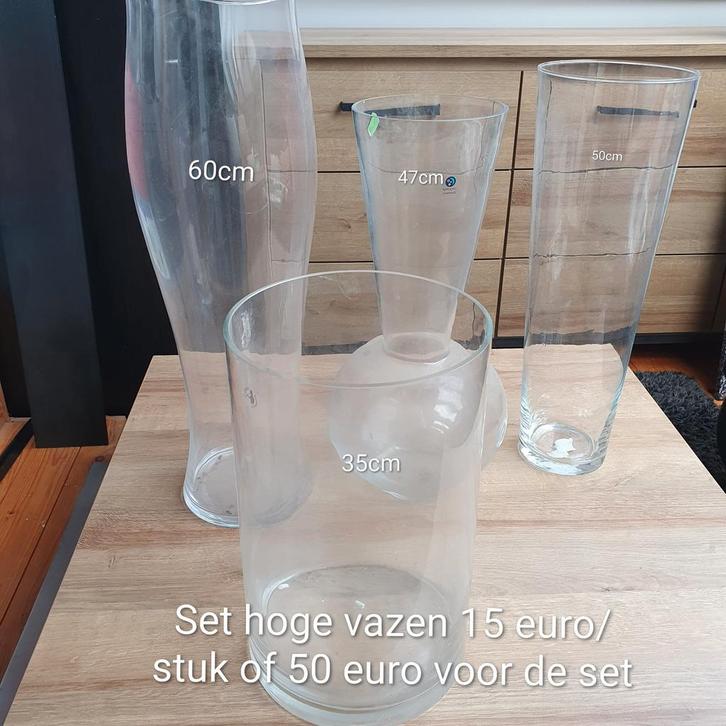 Hoge vazen, Huis en Inrichting, Woonaccessoires | Vazen, Ophalen