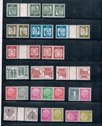 Carte avec des "Zusammendrucke" à partir de Heuss, Enlèvement ou Envoi, RFA, Non oblitéré